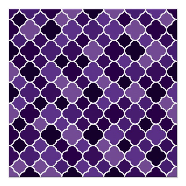 marokkanisches Muster Poster (Vorderseite)