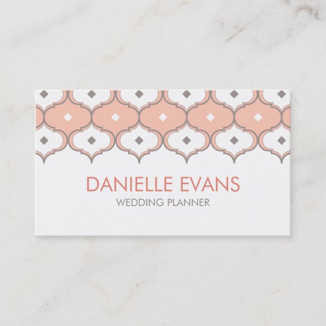 Marokkanisches Muster Visitenkarte (Vorderseite)