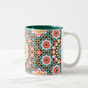 marokkanisches Muster Zweifarbige Tasse
