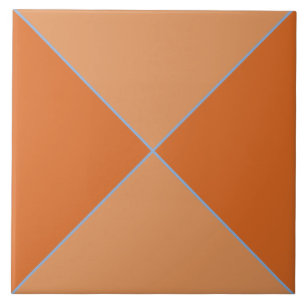 Marokkanisches Orangenblau und Terracotta-Diamantz Fliese