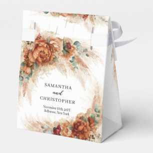 Marokkanisches Pampas & Terracotta Strandhochzeit Geschenkschachtel