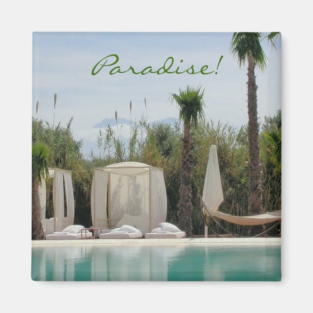 Marokkanisches Paradies Magnet (Vorne)