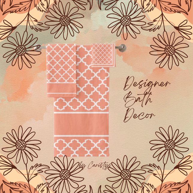 Marokkanisches Pfirsichrosa Set mit weißem Bad (Von Creator hochgeladen)