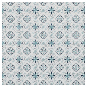 Marokkanisches Schmuck Blue Creme ethnische Stilri Stoff