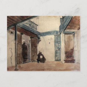 Marokkanisches Sketchbuch Nr. 1 von Eugène Delacro Postkarte