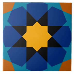 Marokkanisches spanisches geometrisches Sternmuste Fliese