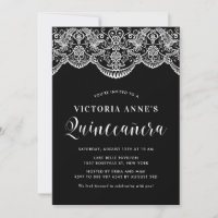 marokkanisches Spitzenmuster Quinceñera-Party Einl