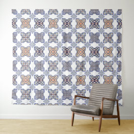 Marokkanisches Tapisserie Zellij - Atemberaubende Wandteppich