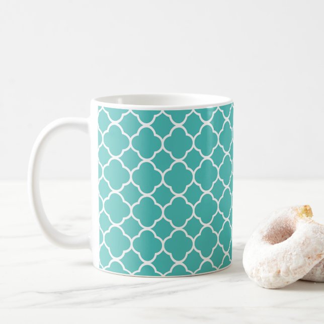 Marokkanisches Vierpass Kaffeetasse (Mit Donut)