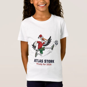 Marokko 2026 Atlas Storch Fußball-Maskottchen – Sp T-Shirt
