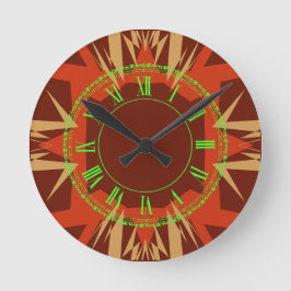 Marokko 3 Farben Runde Wanduhr