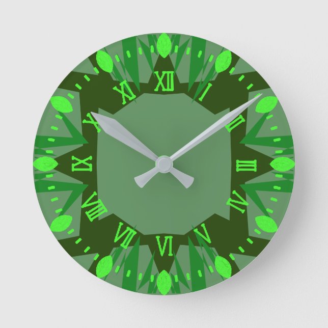 Marokko 3 Farben Runde Wanduhr (Vorderseite)