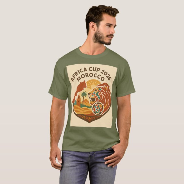 Marokko Afrika Cup 2026 T-Shirt (Vorne ganz)