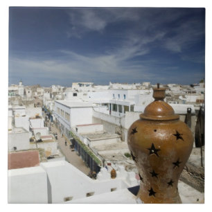 MAROKKO, Atlantikküste, ESSAOUIRA: Hohe Aussicht Fliese