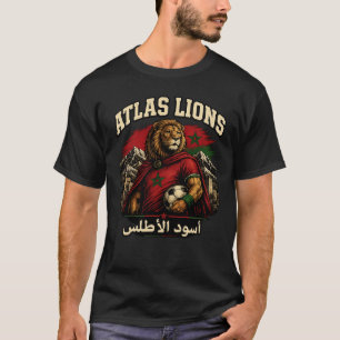 Marokko Atlas Lions Fan T-Shirt Vintage Marokko