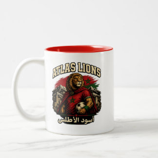 Marokko Atlas Löwen Fan | Vintage Mar Tasse