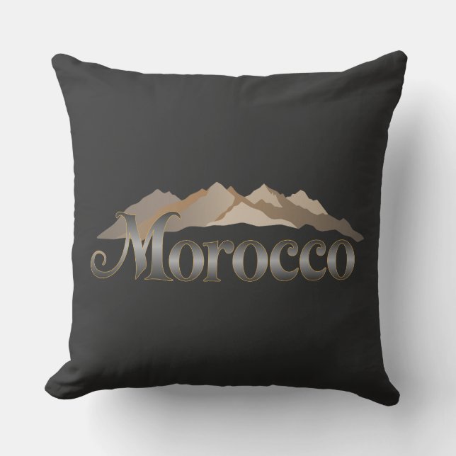 Marokko Atlas Mountains Kissen (Vorderseite)