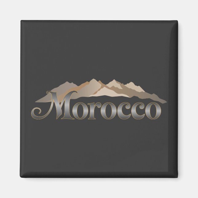 Marokko Atlas Mountains Magnet (Vorne)