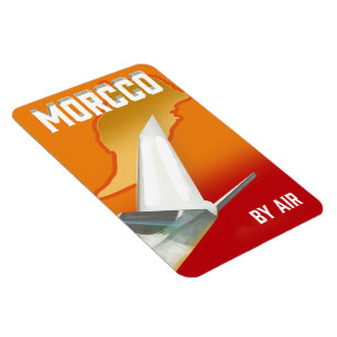 Marokko auf dem Luftweg Magnet