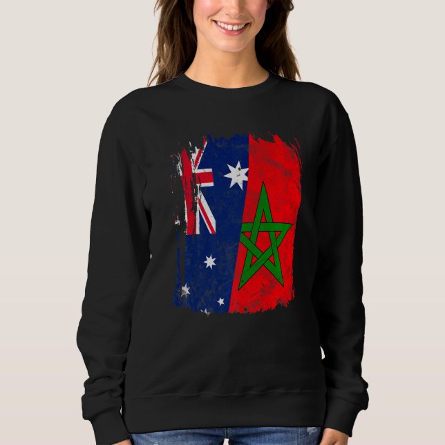 Marokko - Australische Flagge Sweatshirt (Vorderseite)