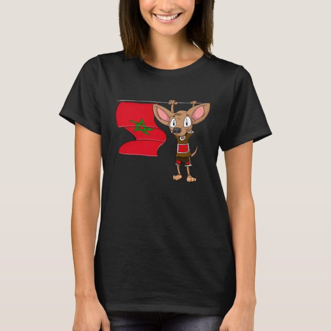 Marokko Chihuahua T-Shirt (Vorderseite)