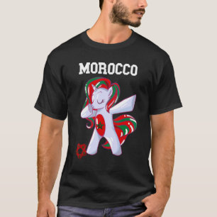 Marokko Dabbing Einhorn Marokkanischer Stolz Marok T-Shirt
