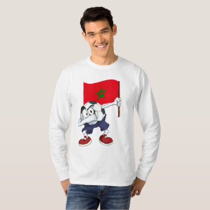 Marokko Dabbing Fußball T-Shirt