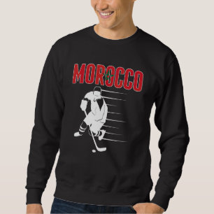 Marokko Eishockey Marokkanische Hockey-Mannschaf Sweatshirt