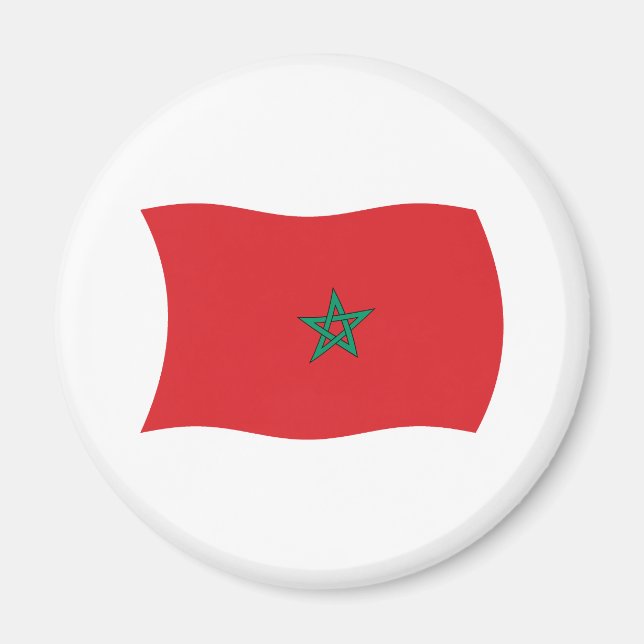 Marokko Flag Magnet (Vorne)