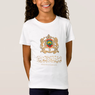 MAROKKO-FLAGE FÜR GOLDEMBLEM ش ع ا ر ا ل م T-Shirt