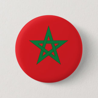 Marokko-Flagge Button