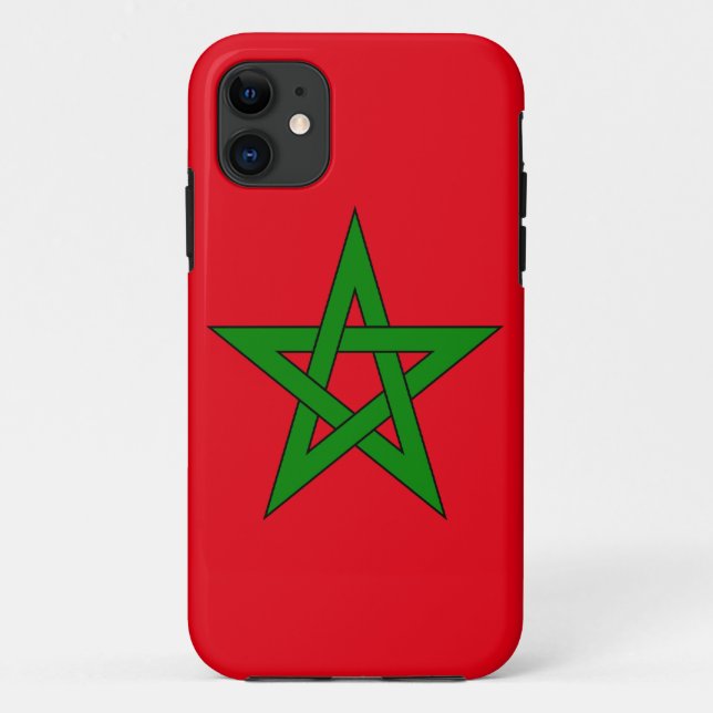 Marokko-Flagge Case-Mate iPhone Hülle (Rückseite)
