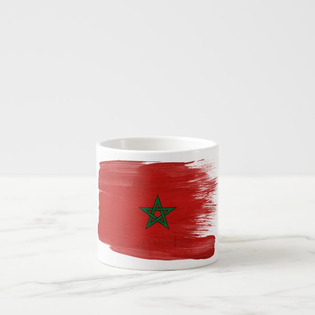 Marokko-Flagge Espressotasse (Vorderseite)