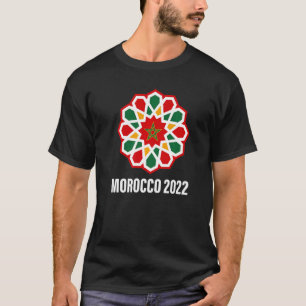 Marokko-Flagge Fußball 2022 T-Shirt