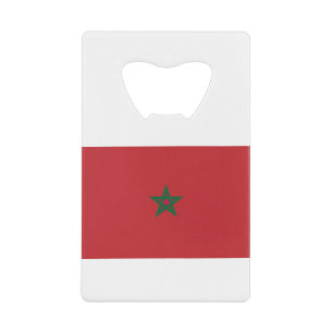 Marokko-Flagge Geldbeutel Flaschenöffner