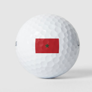 Marokko-Flagge Golfball