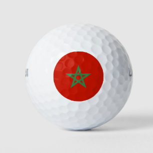 Marokko-Flagge Golfball