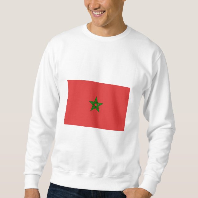 Marokko-FLAGGE International Sweatshirt (Vorderseite)