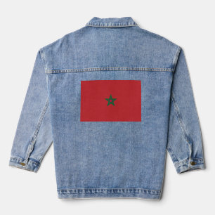 Marokko-Flagge Jeansjacke