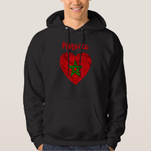 Marokko Flagge Marokkanischer Fußball 2022 Marokko Hoodie
