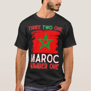 Marokko-Flagge Marokkanischer Fußballanhänger für  T-Shirt