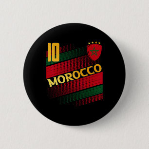 Marokko-Flagge Marokkanischer Stolz Liebhaber Button