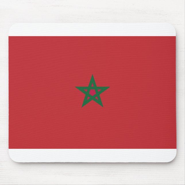 Marokko-Flagge Mousepad (Vorne)