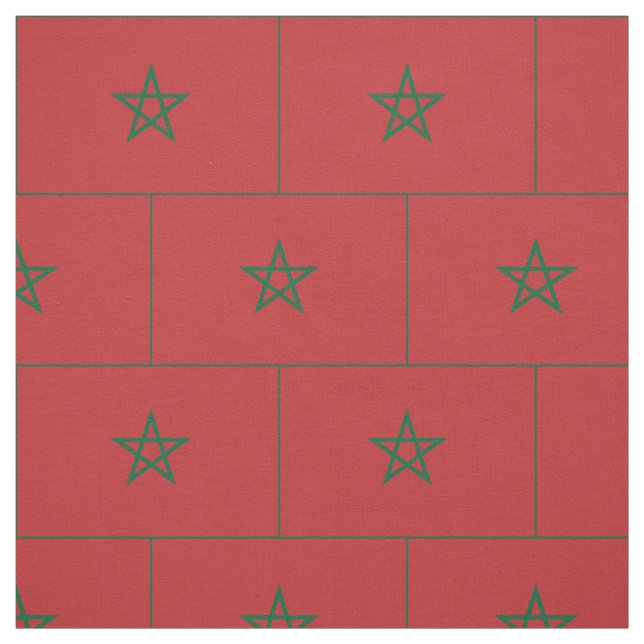 Marokko-Flagge Stoff (Muster)
