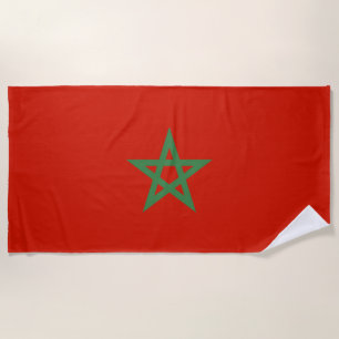 Marokko-Flagge Strandtuch