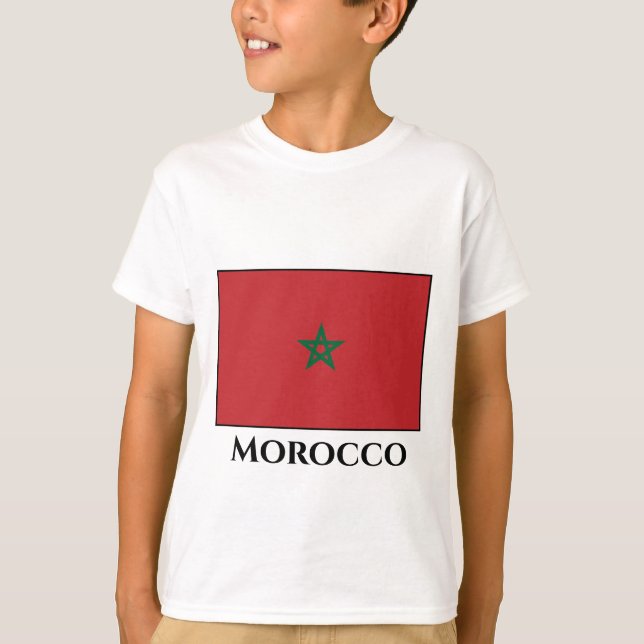 Marokko-Flagge T-Shirt (Vorderseite)