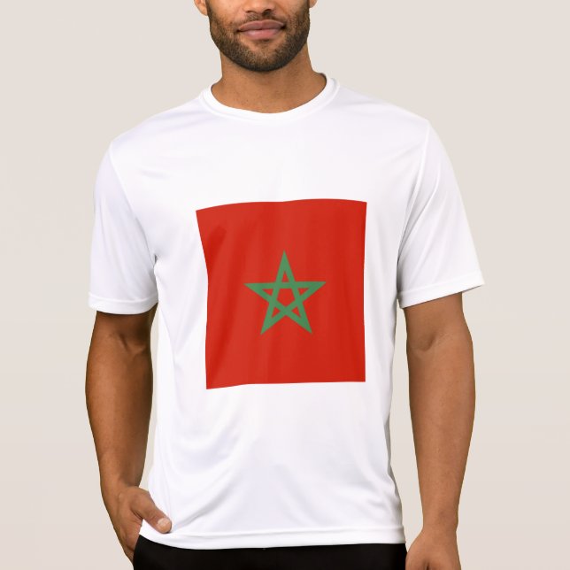 Marokko-Flagge T-Shirt (Vorderseite)