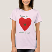 Marokko-Flaggen-Schatz-T - Shirt
