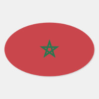 Marokko Flaggenaufkleber Marokko-Aufkleb