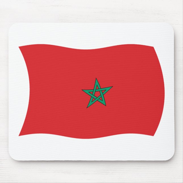 Marokko Flaggenmousepad Mousepad (Vorne)